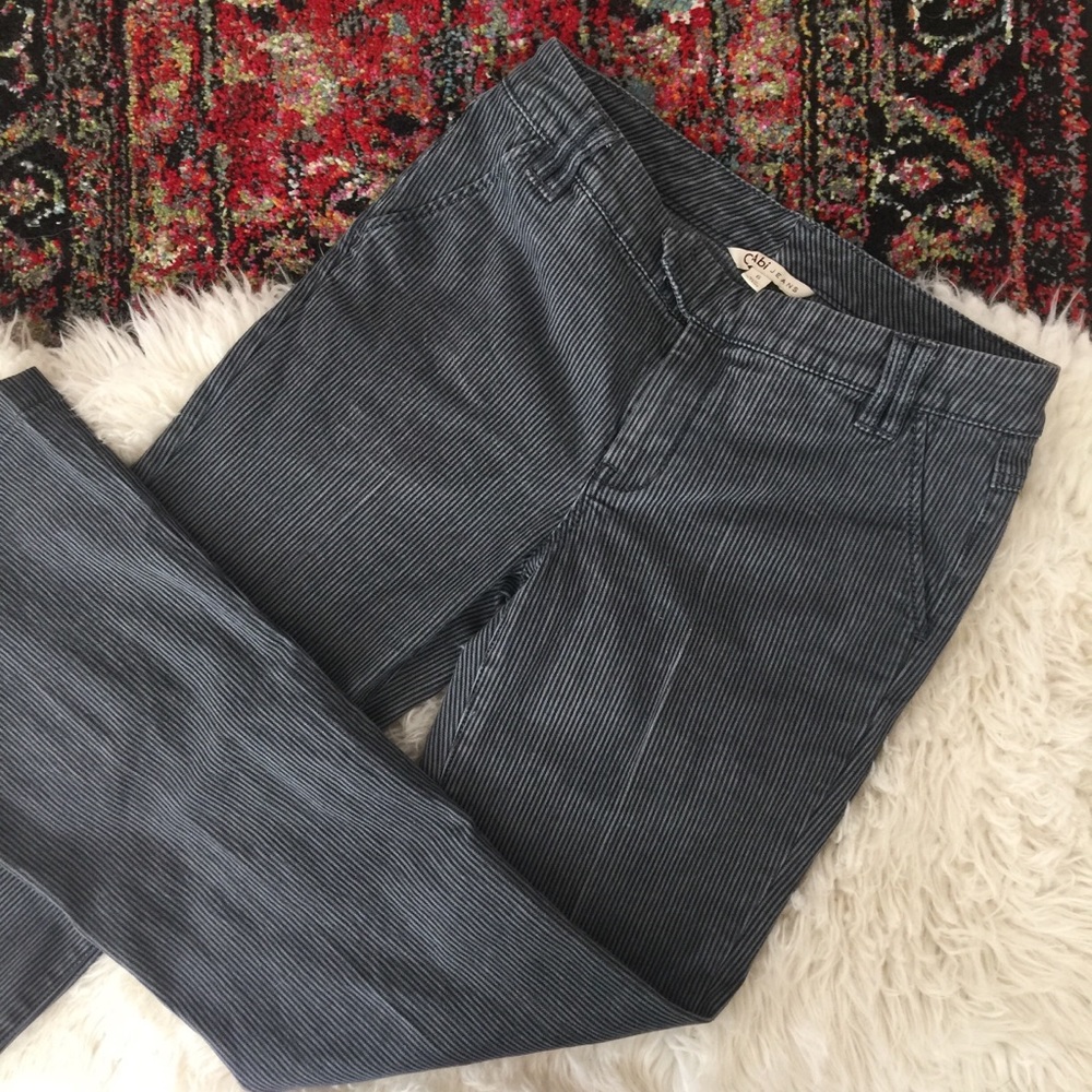 C•A•b•i Jeans Railroad Stripe